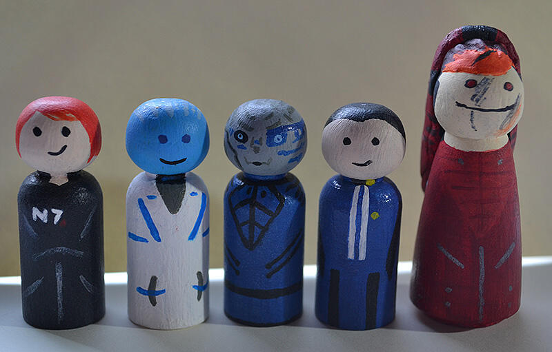 Mass Effect – Shepard, Liara, Garrus, Kaidan, Wrex