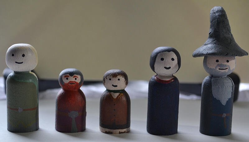 Lord of the Rings – Legolas, Gimli, Frodo, Arwen, Gandalf