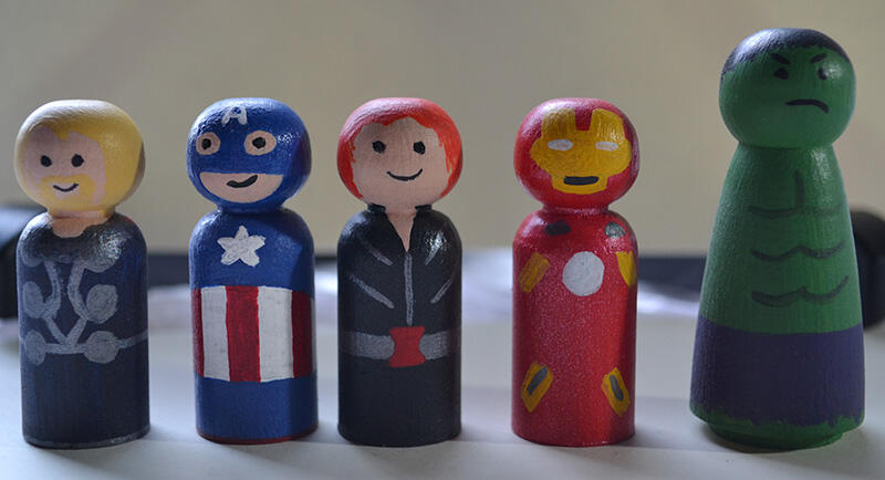 Marvel – Thor, Captain America, Black Widow, Iron Man, Hulk